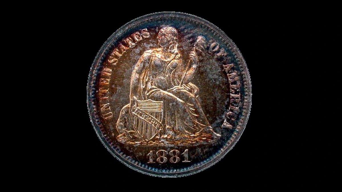 1881 Dime Errors — error coin photographs