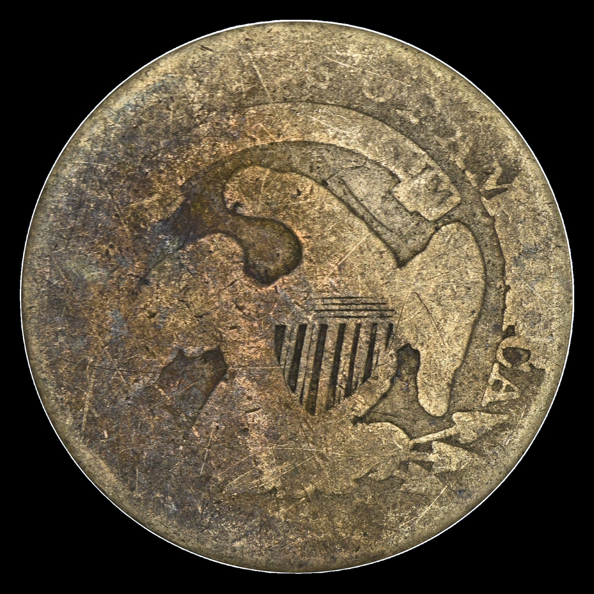 1835 Capped Bust Dime: Die Break