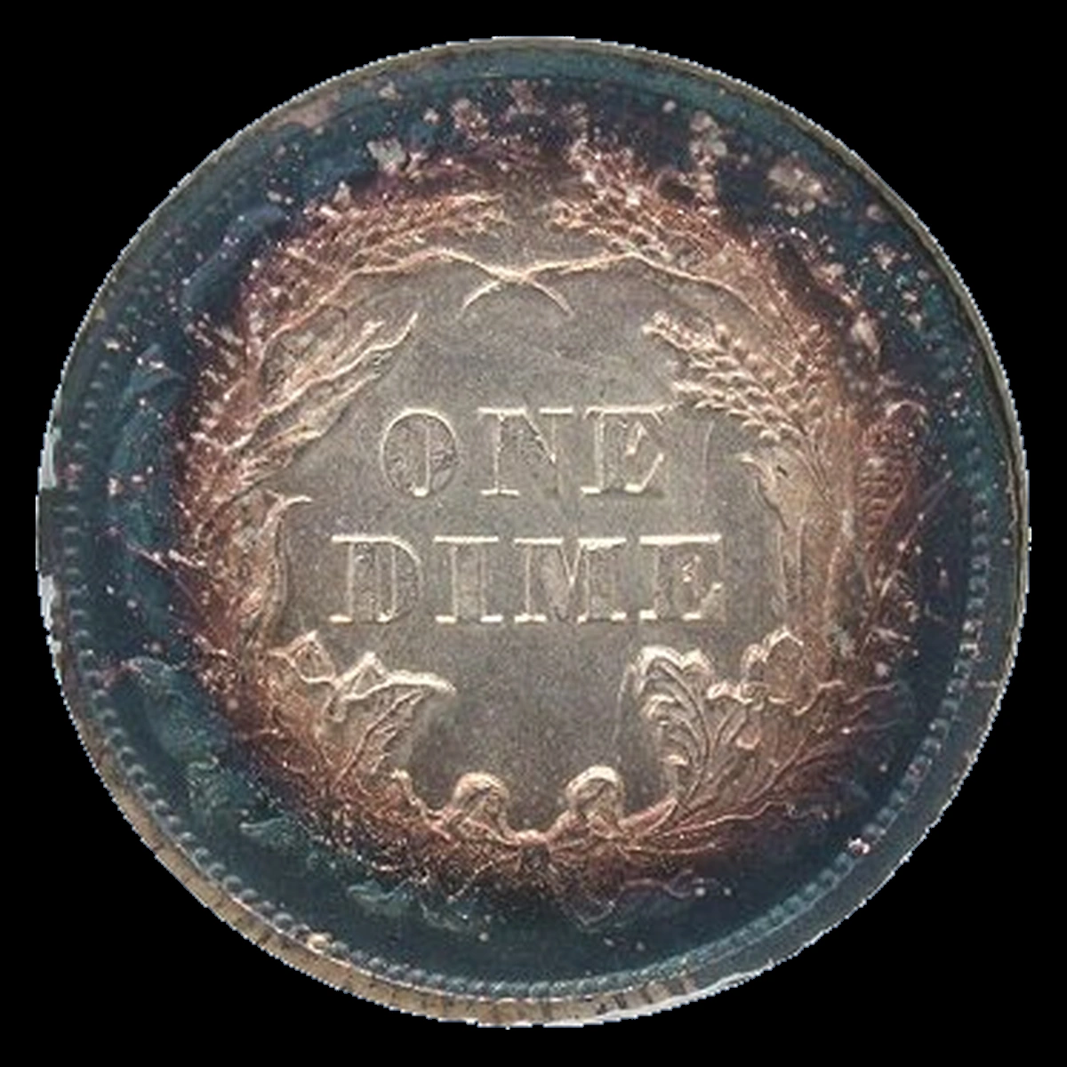 1866 Liberty Seated Dime: Die Clash
