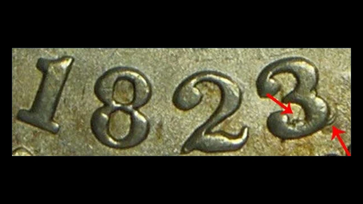 1823 Capped Bust Dime: Overdate