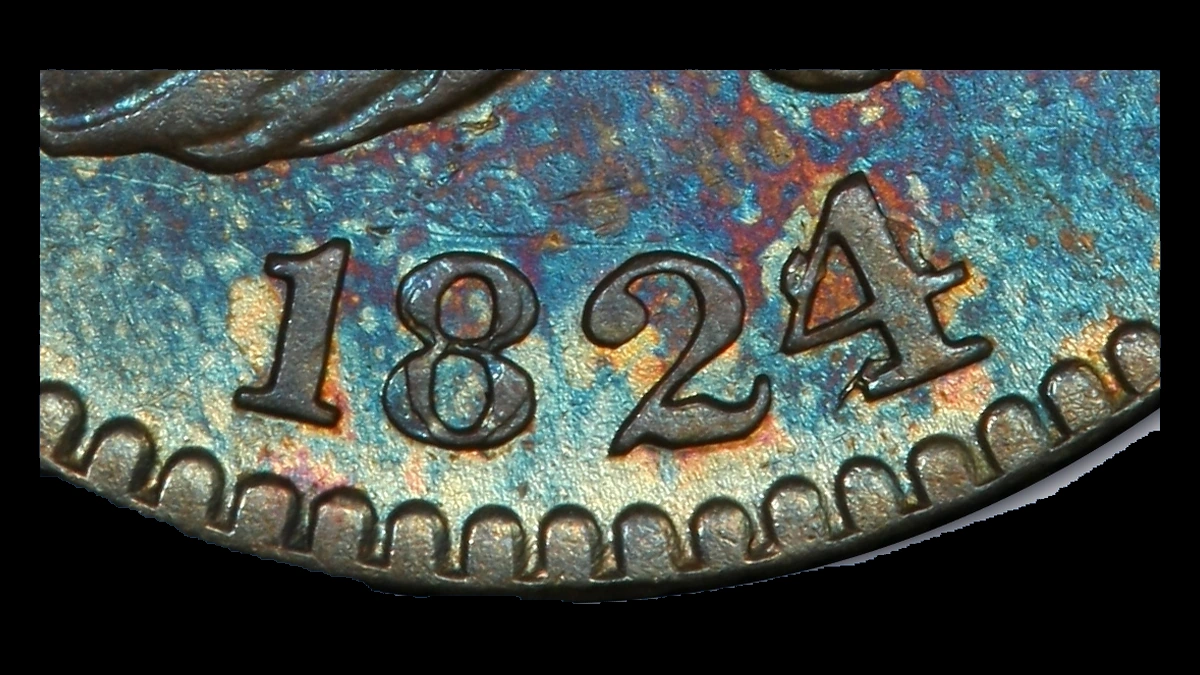 1824 Capped Bust Dime: Overdate