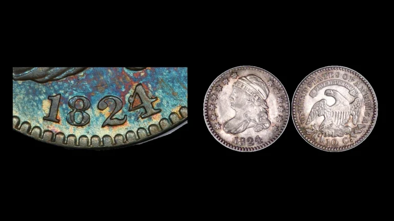 1824 Dime Errors — error coin photographs