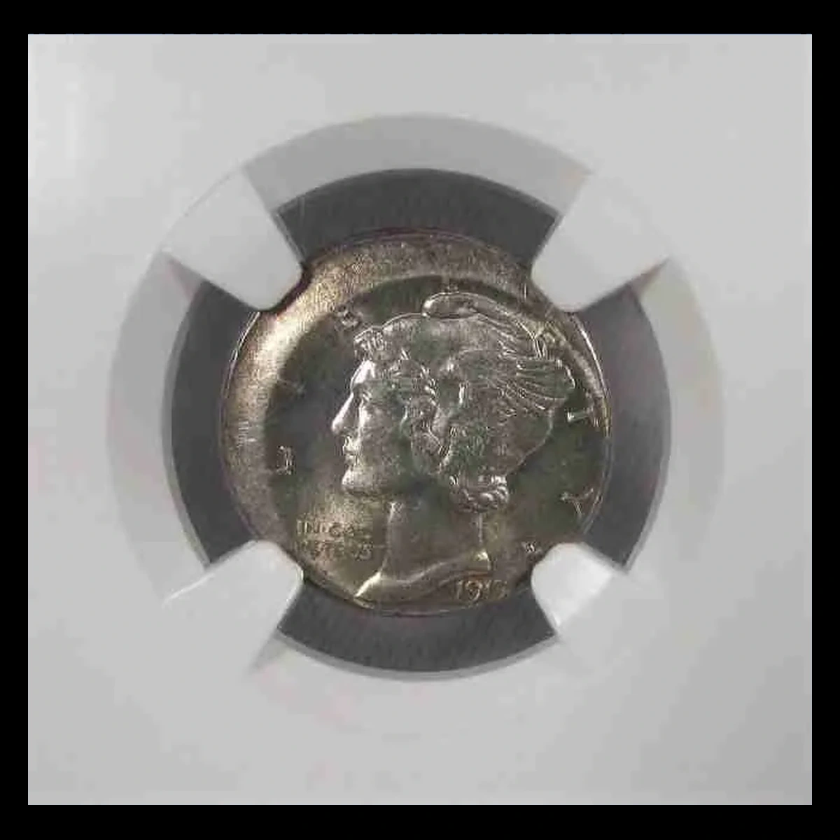 1917 Mercury Dime: Off-Center Strike