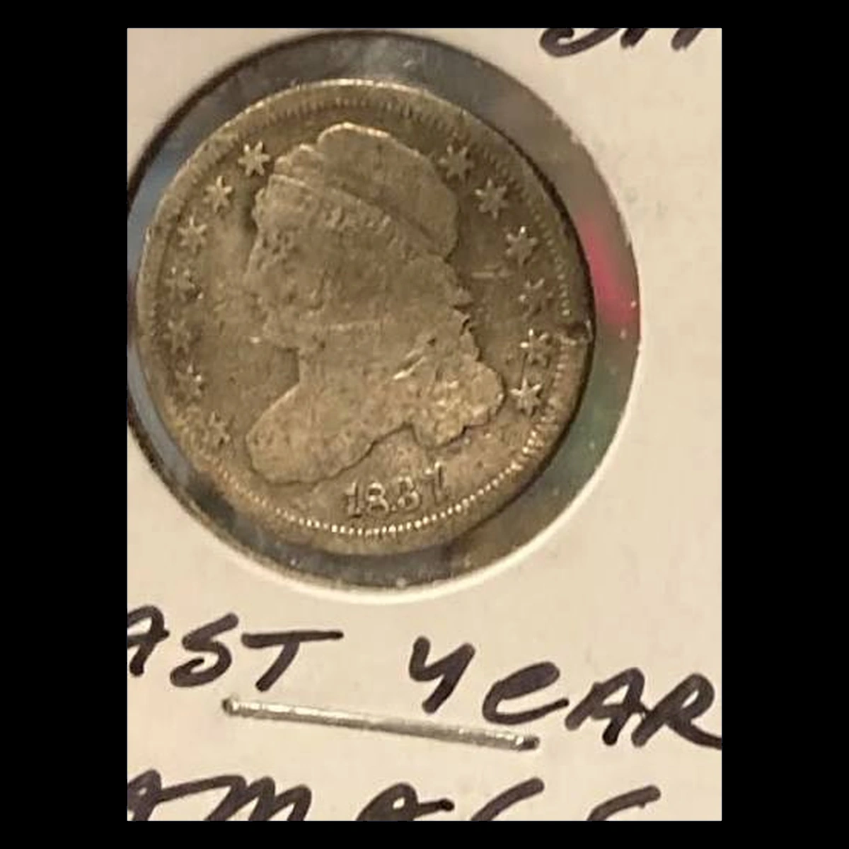 1837 Capped Bust Dime: Rotated Dies