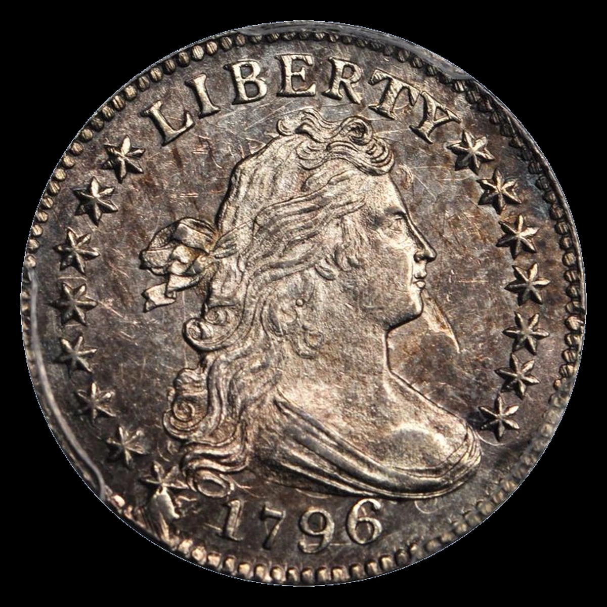 1796 Draped Bust Dime: Planchet Flaw
