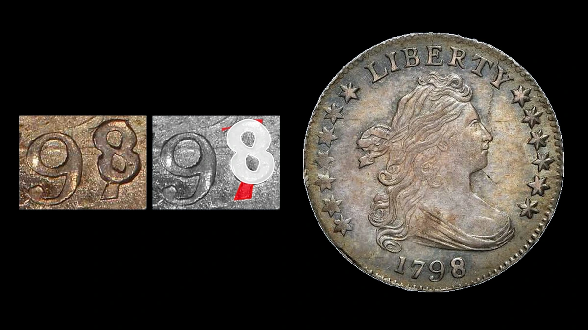 1798 Dime Errors — error coin photographs