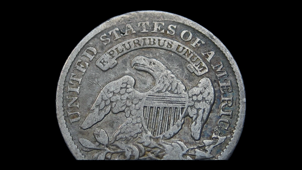 1832 Capped Bust Dime: Die Crack / Die Chip