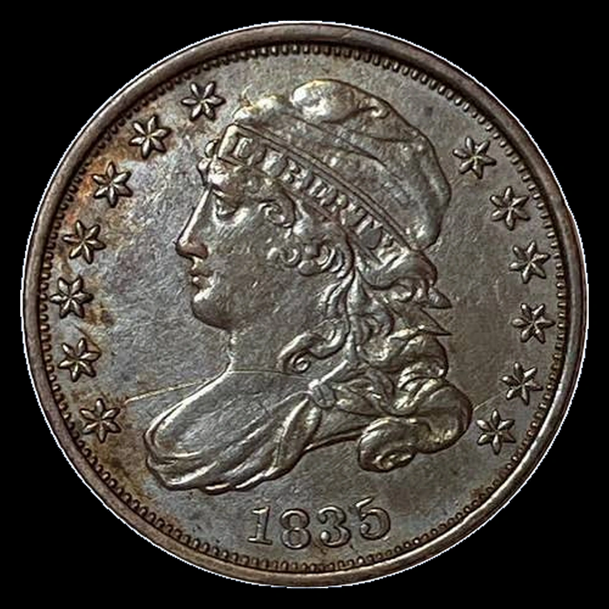 1833 Capped Bust Dime: Rotated Dies