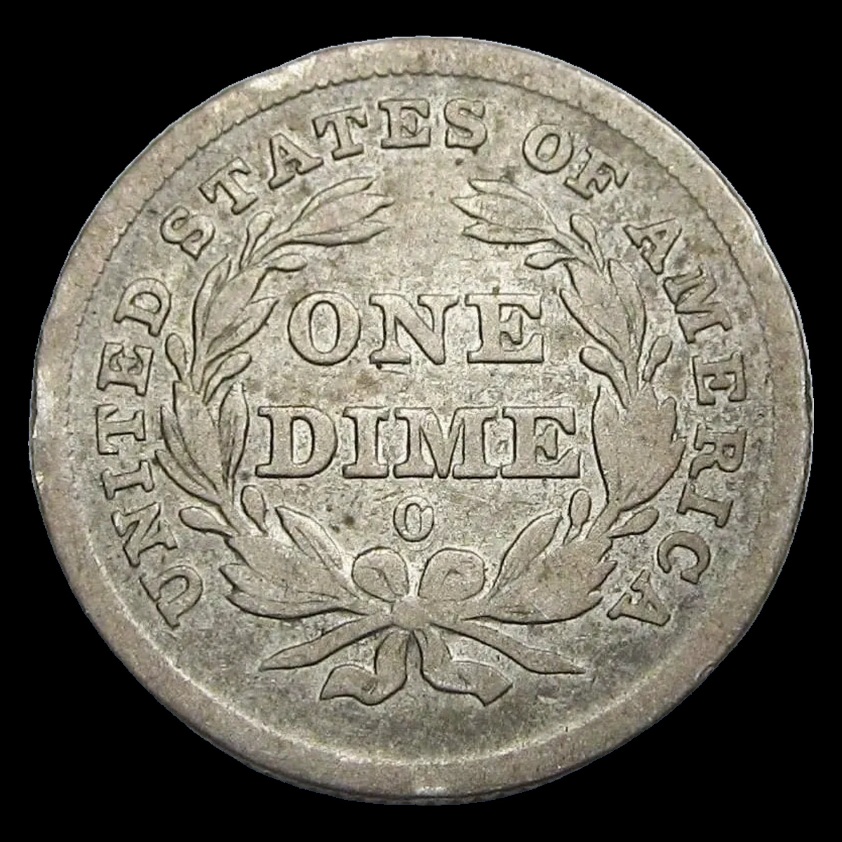 1839 Liberty Seated Dime: Repunched Mintmark