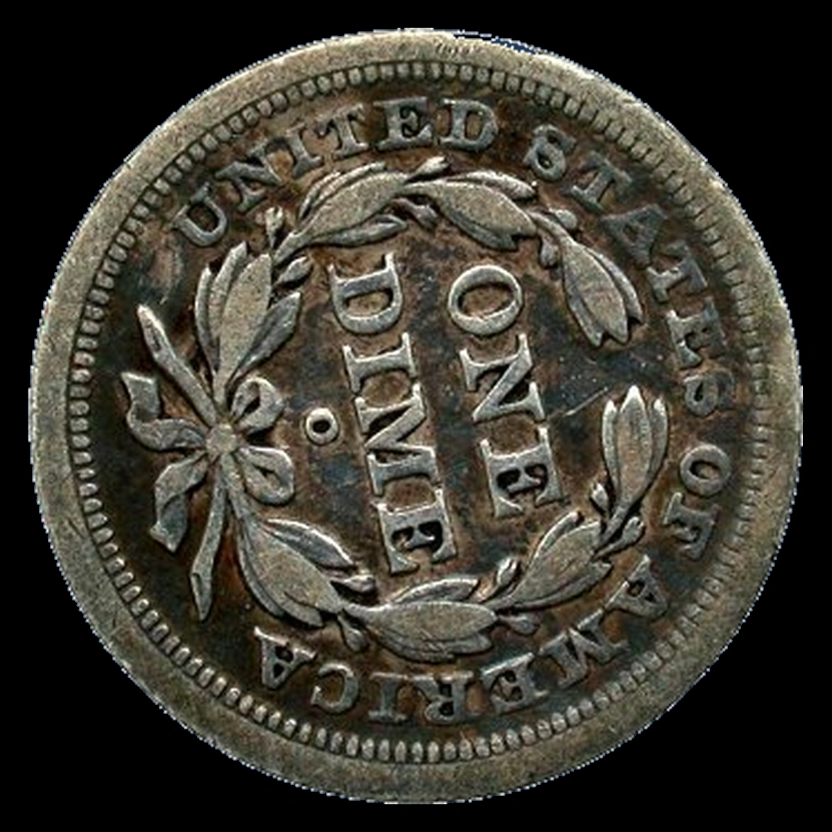 1849 Liberty Seated Dime: Rotated Dies