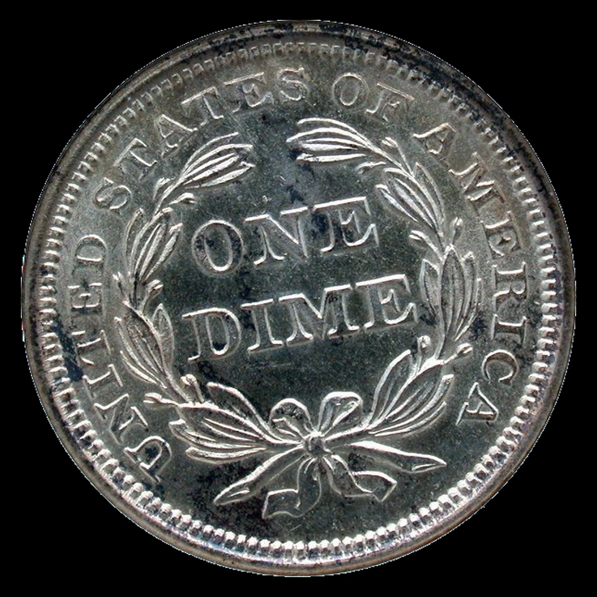 1852 Liberty Seated Dime: Rotated Dies