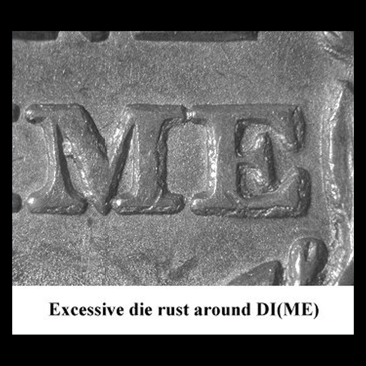 1841 Liberty Seated Dime: Die Deterioration