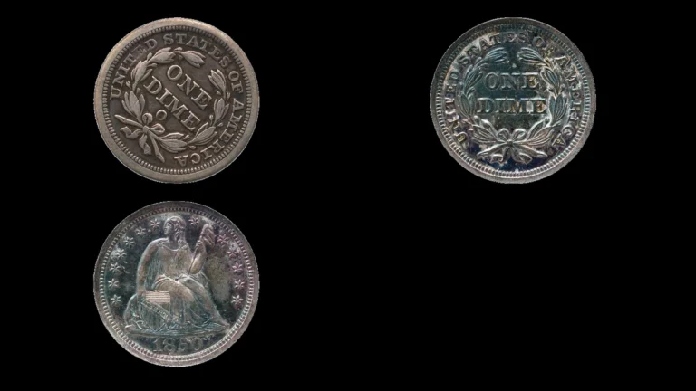 1850 Dime Errors — error coin photographs