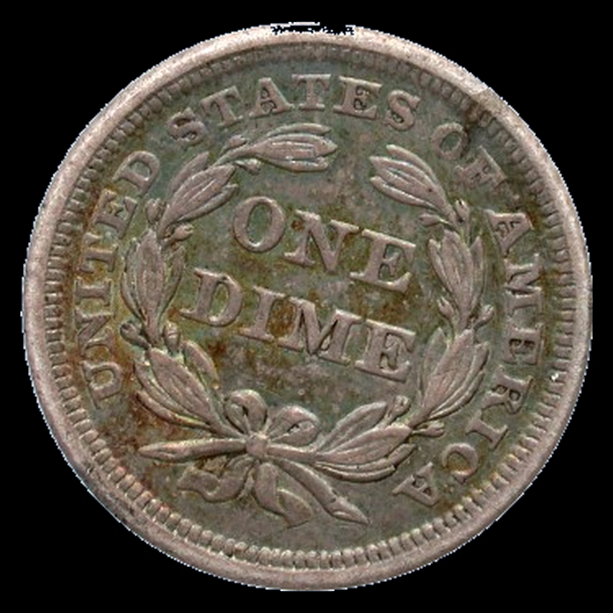 1851 Liberty Seated Dime: Rotated Dies