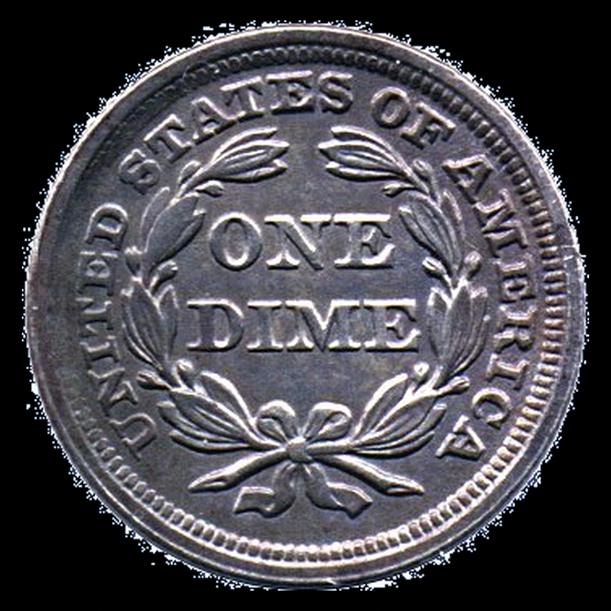 1857 Liberty Seated Dime: Die Deterioration