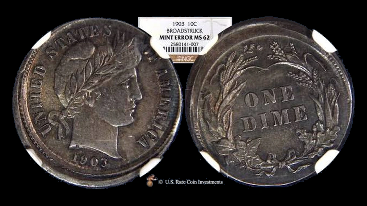 1903 Barber Dime: Broadstrike