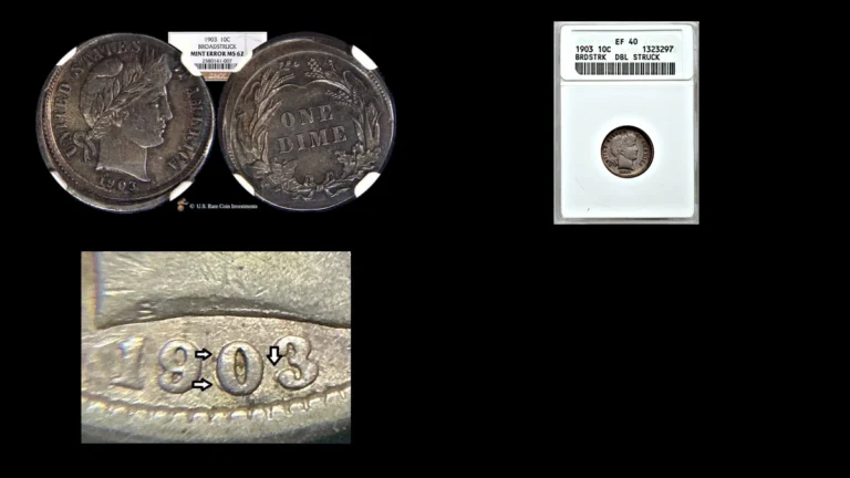 1903 Dime Errors — error coin photographs