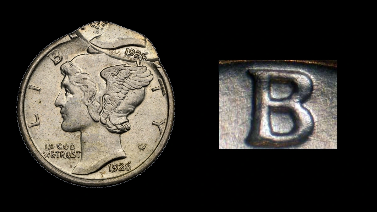 1926 Dime Errors — error coin photographs