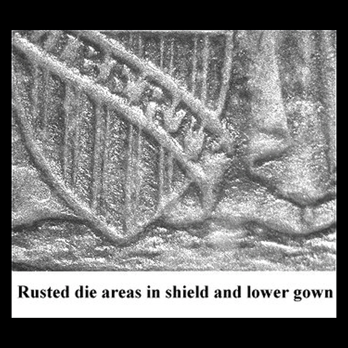 1865 Liberty Seated Dime: Rusted-Die Surface Variety
