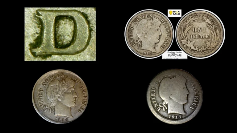 1914 Dime Errors — error coin photographs