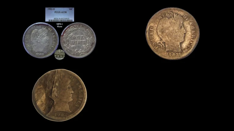 1902 Dime Errors — error coin photographs