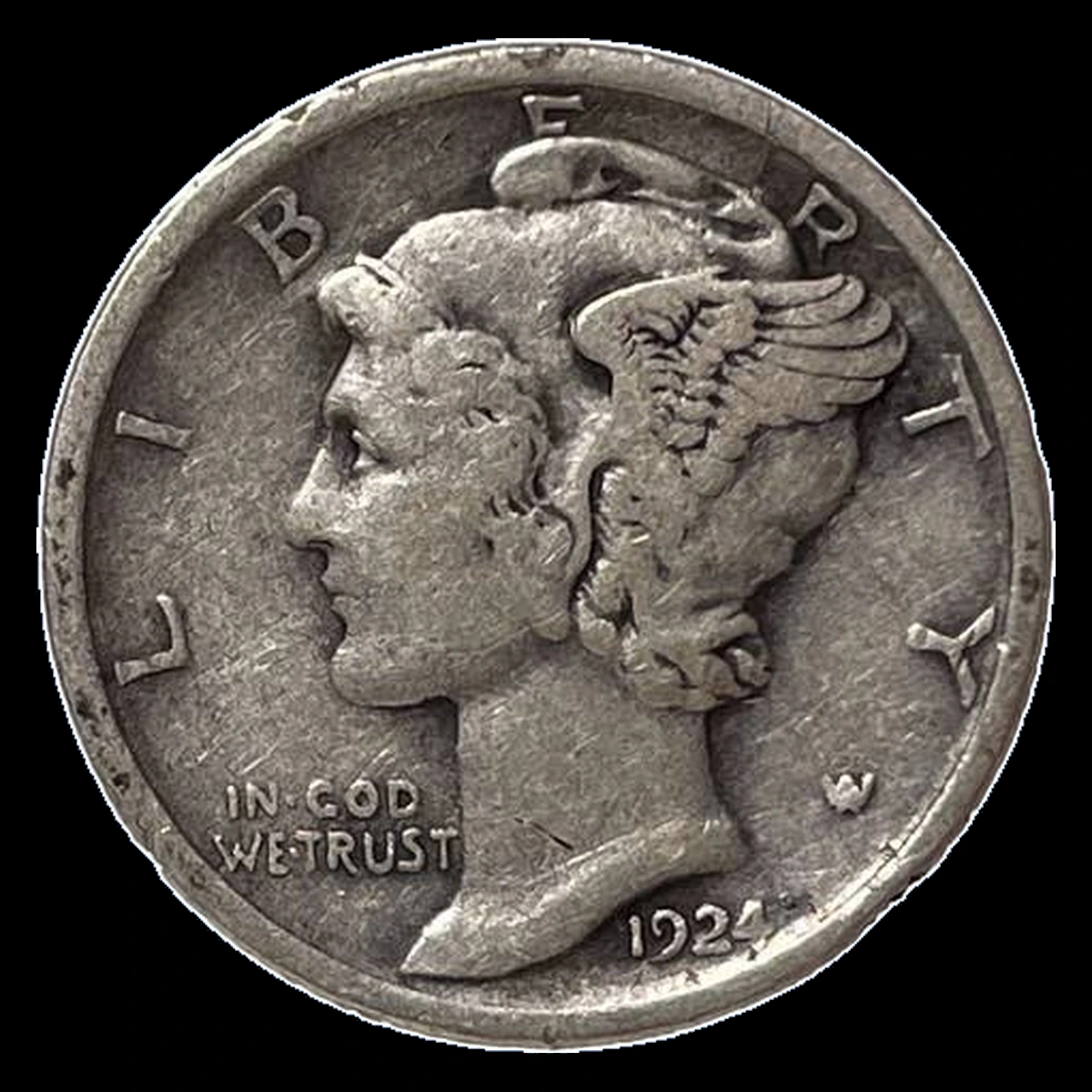 1924 Mercury Dime: Broadstrike