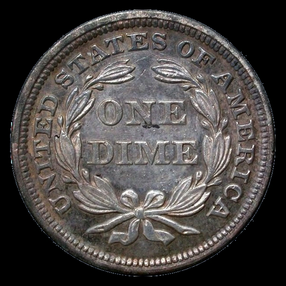 1853 Liberty Seated Dime: Doubled Die Reverse