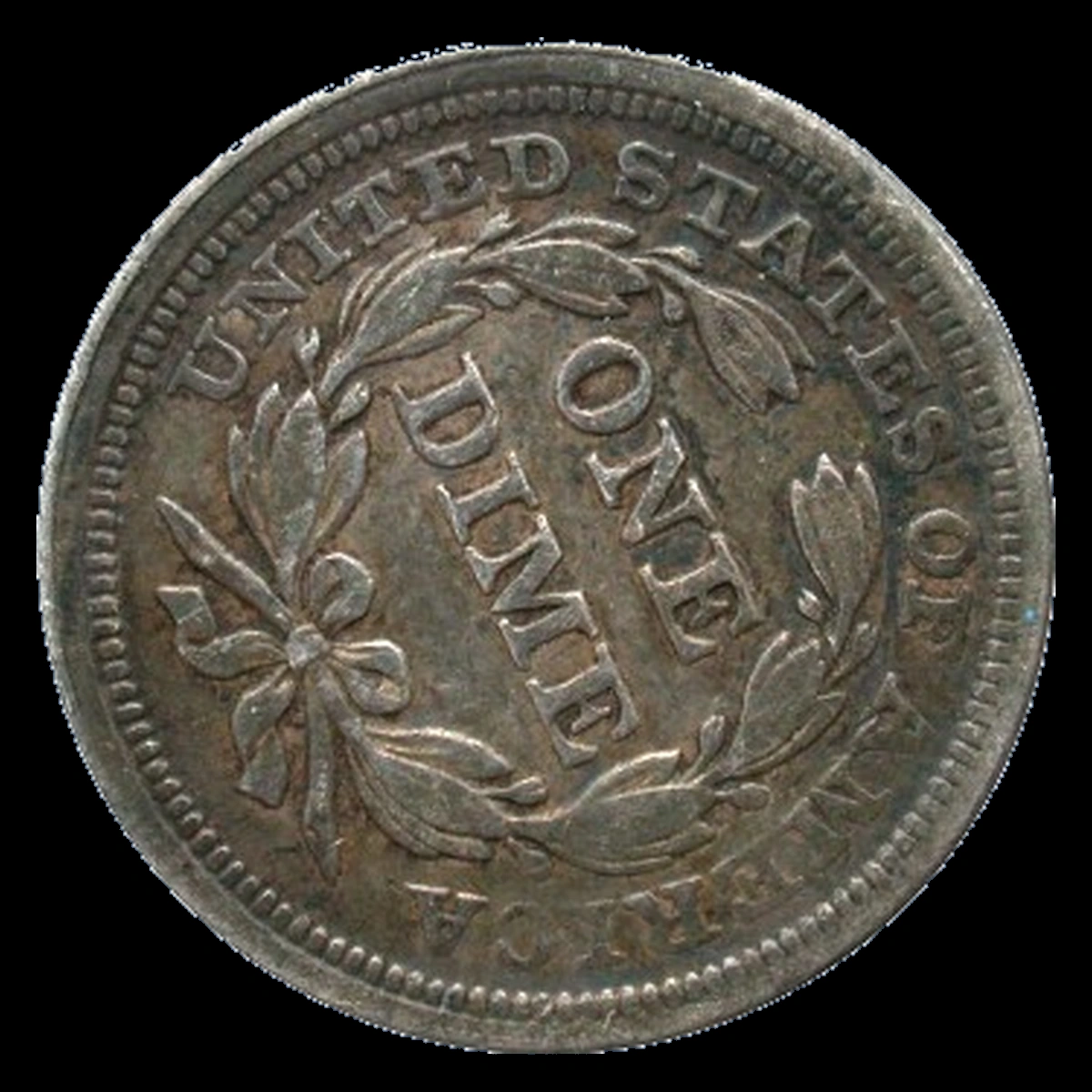 1854 Liberty Seated Dime: Rotated Dies