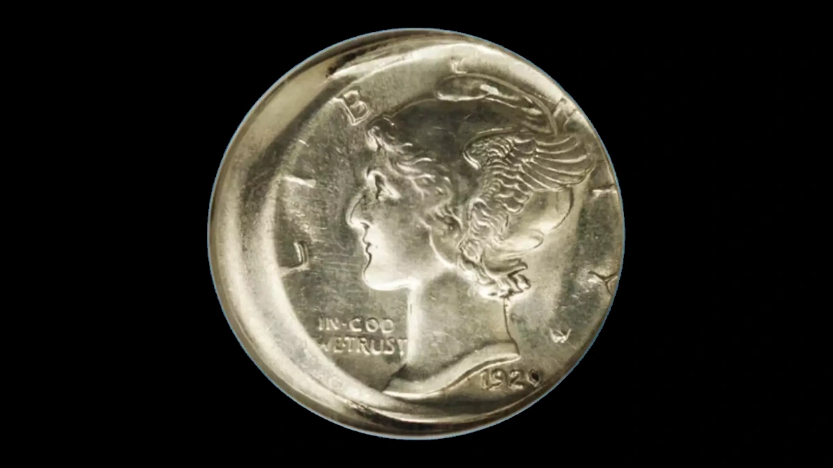 1929 Mercury Dime: Off-Center Strike