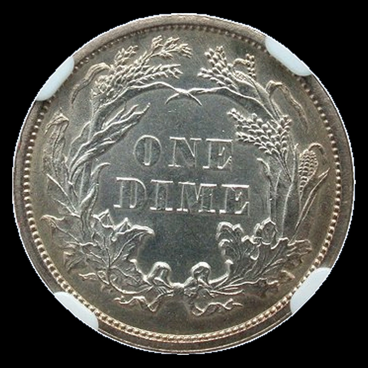 1861 Liberty Seated Dime: Rotated Dies
