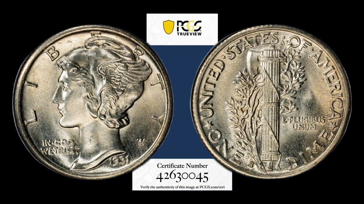 1931 Mercury Dime: Doubled Die Obverse