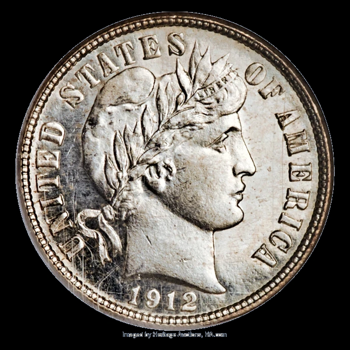 1912 Barber Dime: Doubled Die Obverse