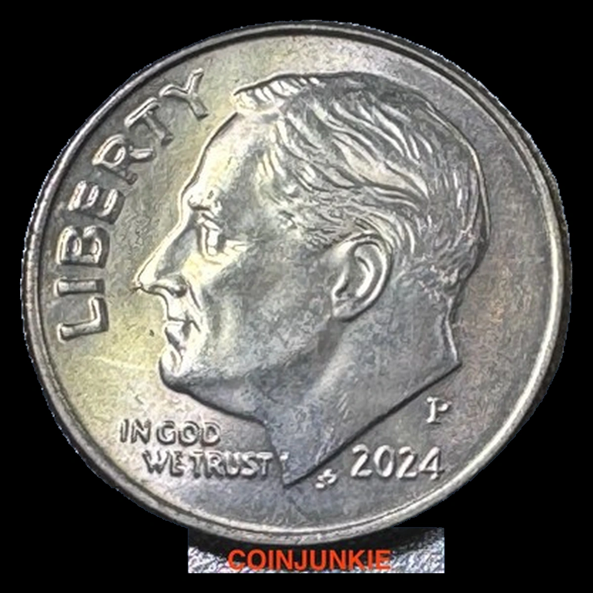 2024 Roosevelt Dime: Die Crack / Die Chip