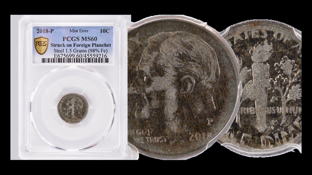 2018 Roosevelt Dime: Wrong Planchet