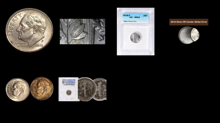 2018 Dime Errors — error coin photographs