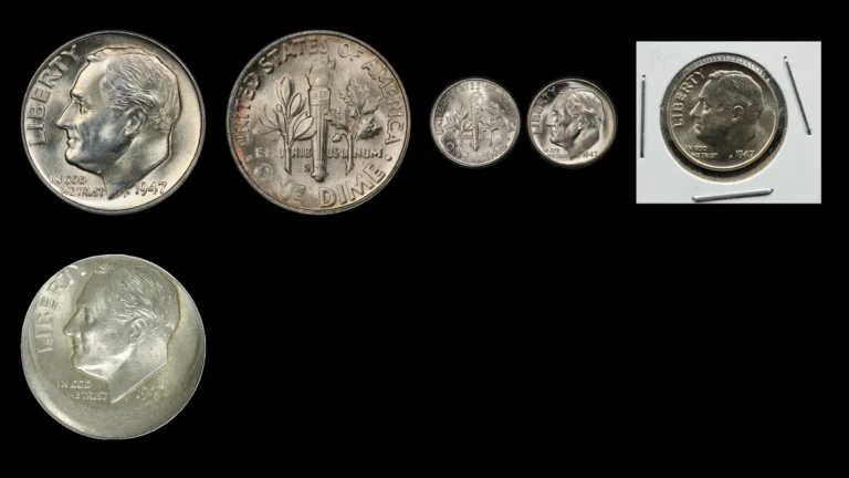 1947 Dime Errors — error coin photographs