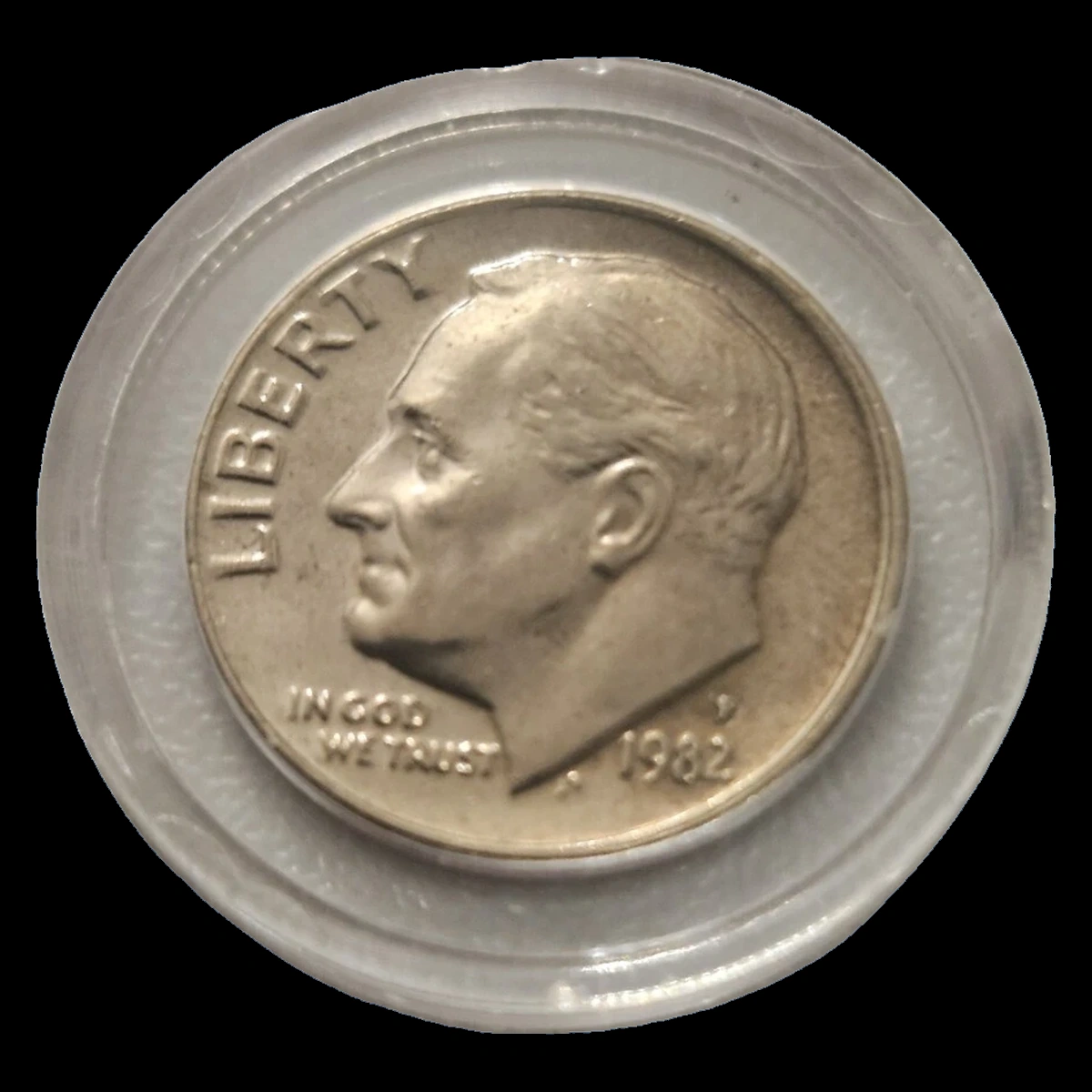 1982 Roosevelt Dime: broadstrike