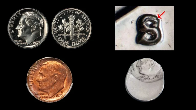 1975 Dime Errors — error coin photographs