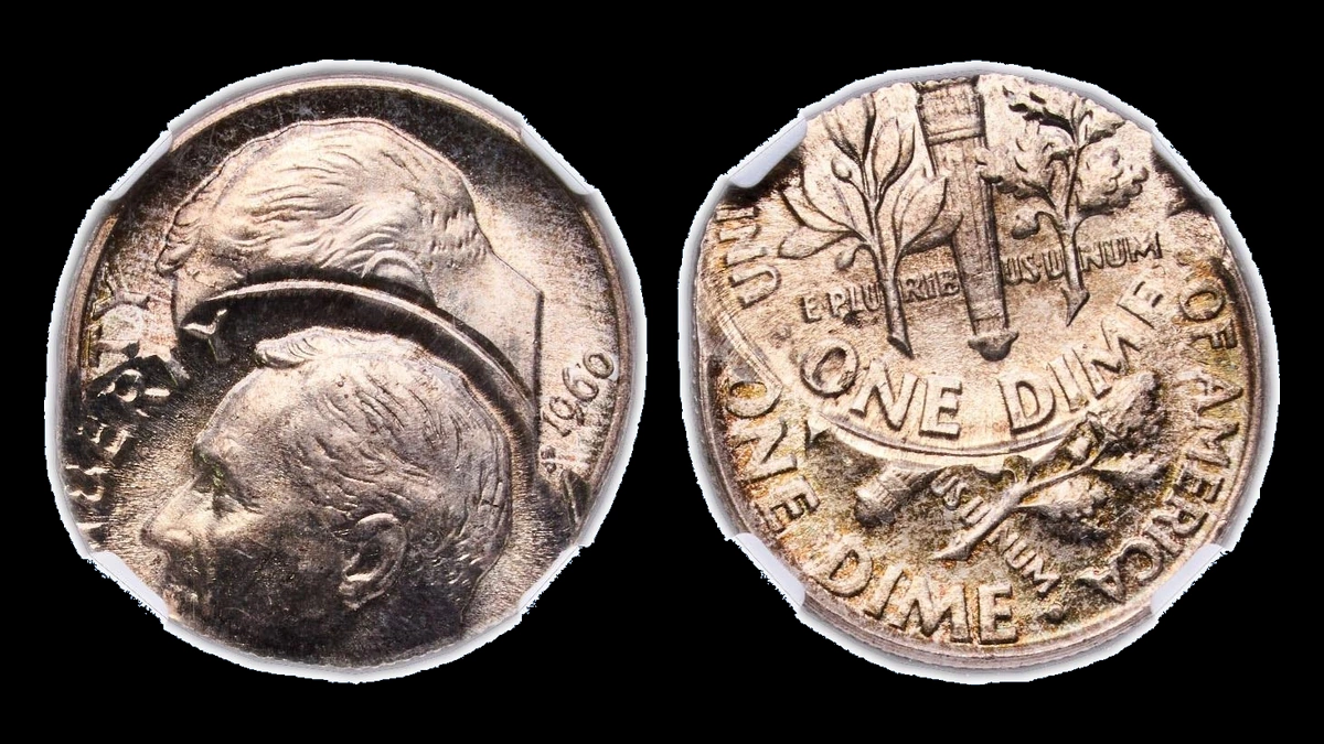 1960 Roosevelt Dime: Multiple Strike