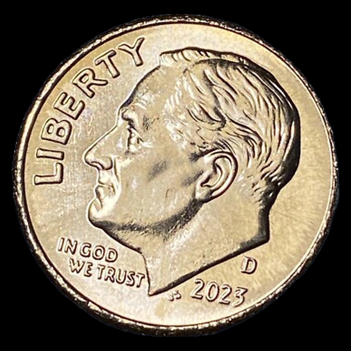 2023 Roosevelt Dime: Struck Through
