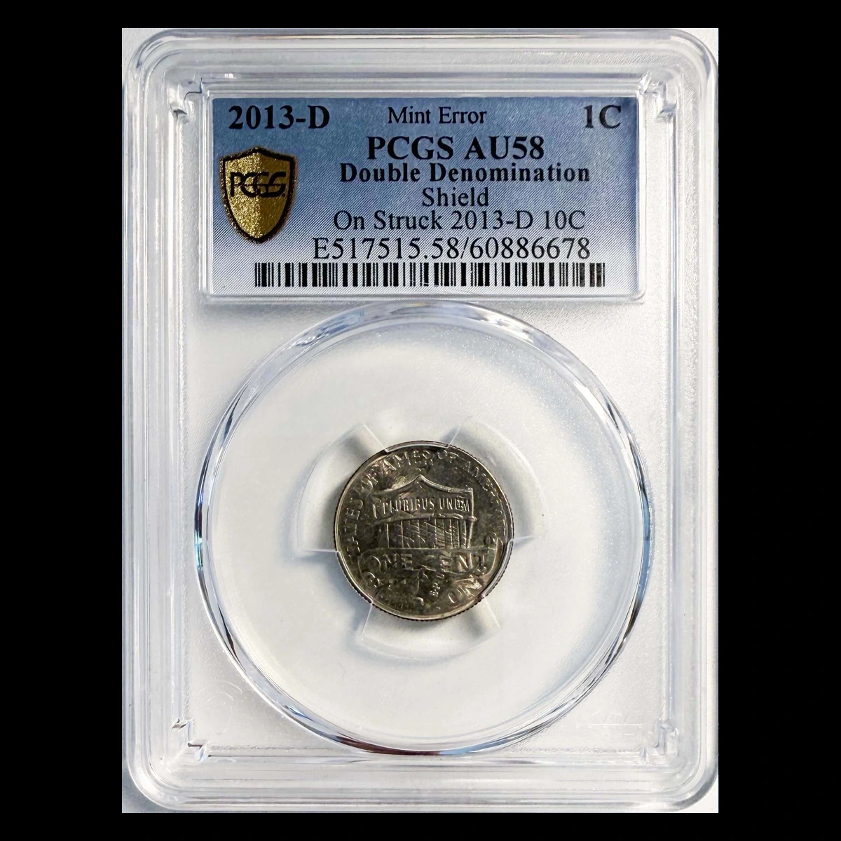 2013 Roosevelt Dime: Overstrike / Double Denomination