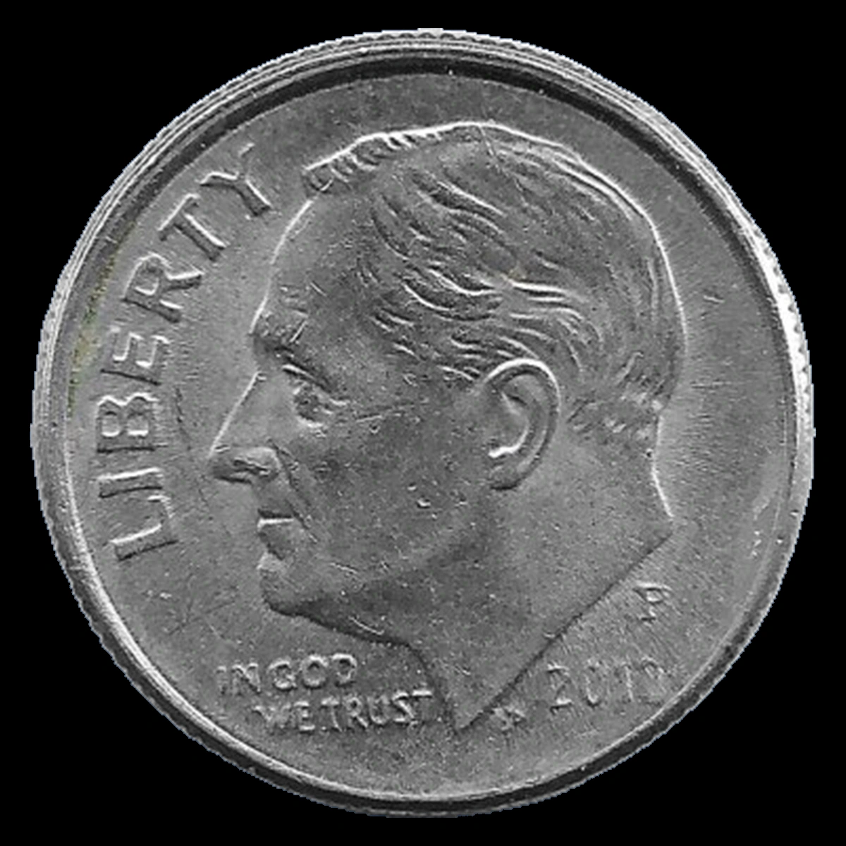 2013 Roosevelt Dime: Misaligned Die