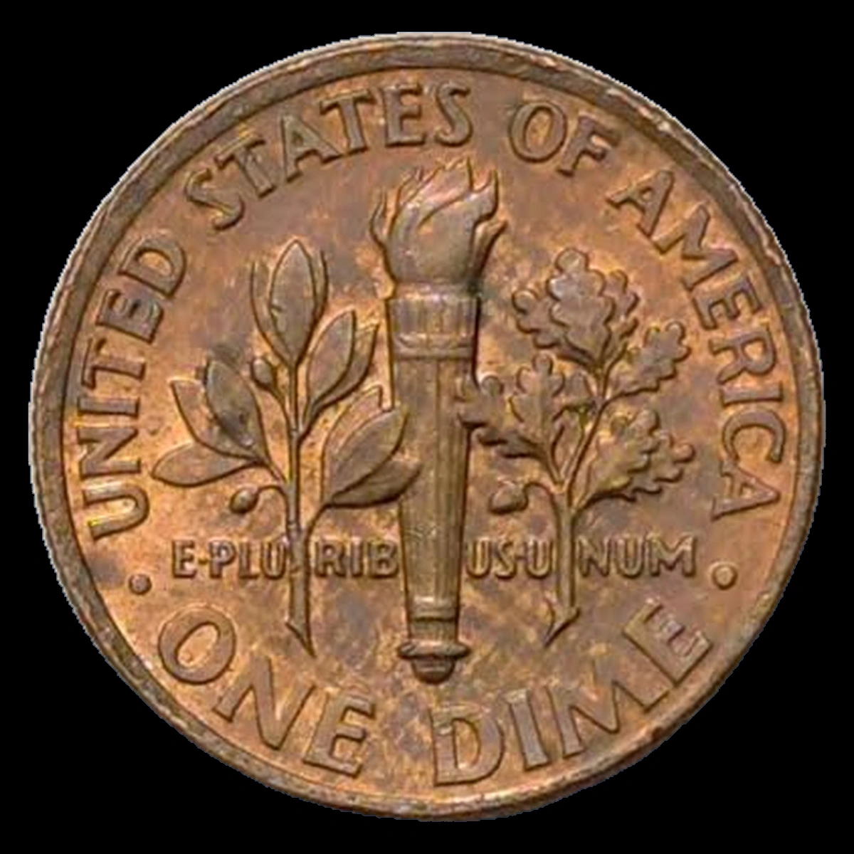 2006 Roosevelt Dime: Missing Reverse Clad Layer