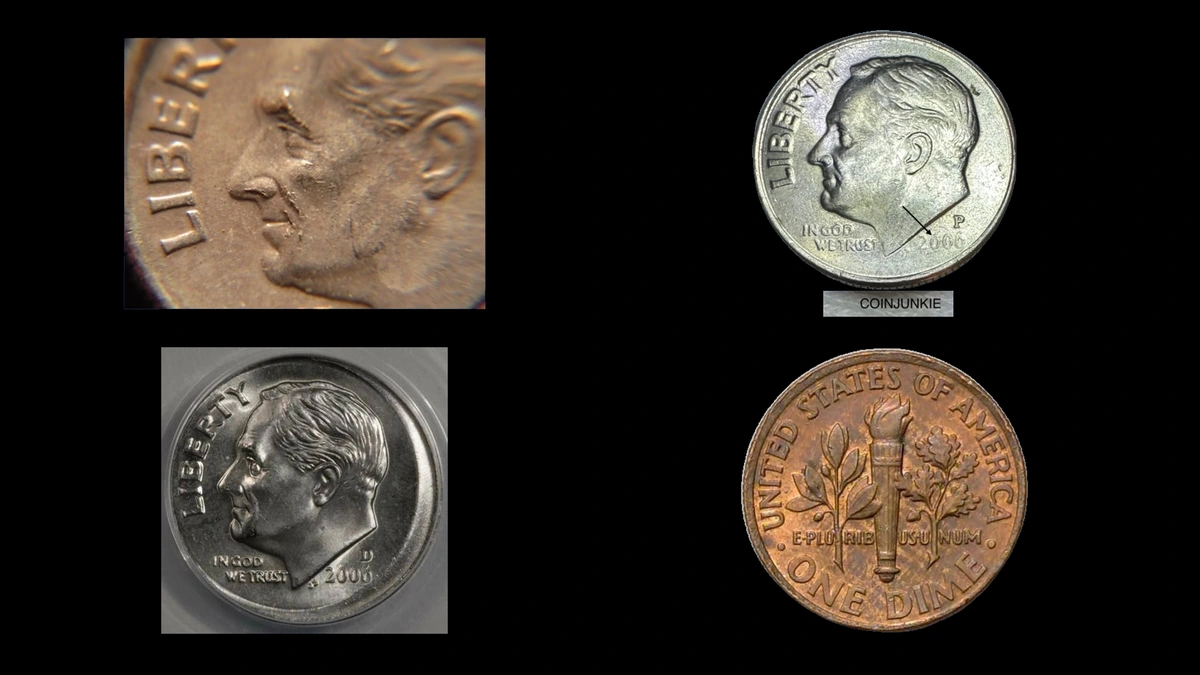 2006 Dime Errors — error coin photographs
