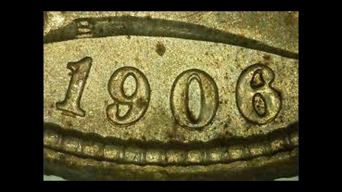 1906 Barber Dime: Repunched Date