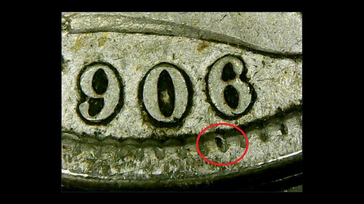 1906 Barber Dime: Misplaced Date