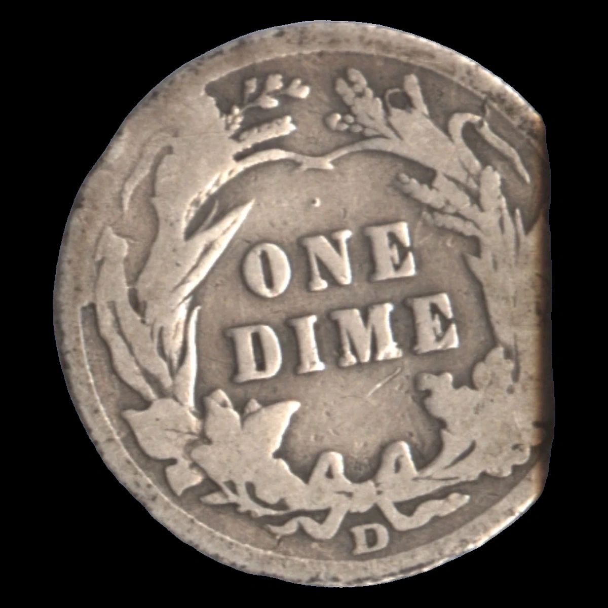 1906 Barber Dime: Die Break / Cud