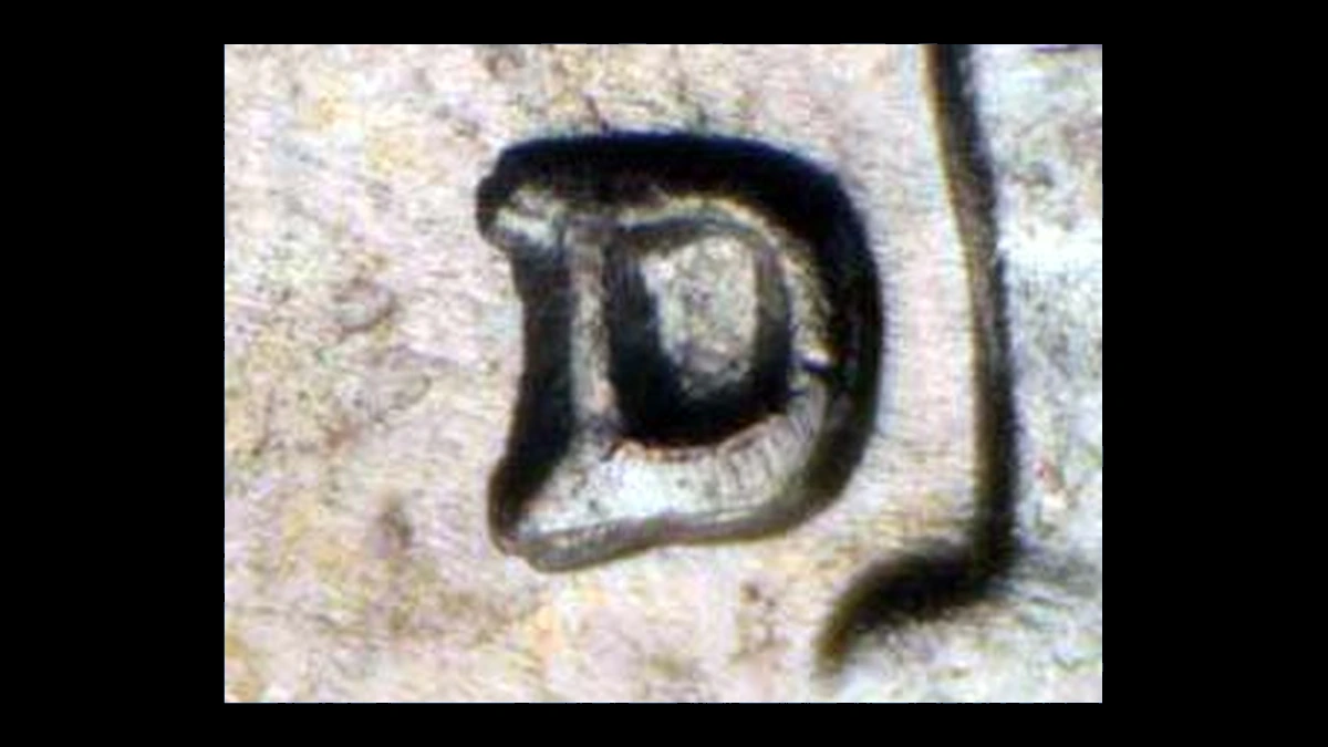 1956 Roosevelt Dime: Repunched Mintmark
