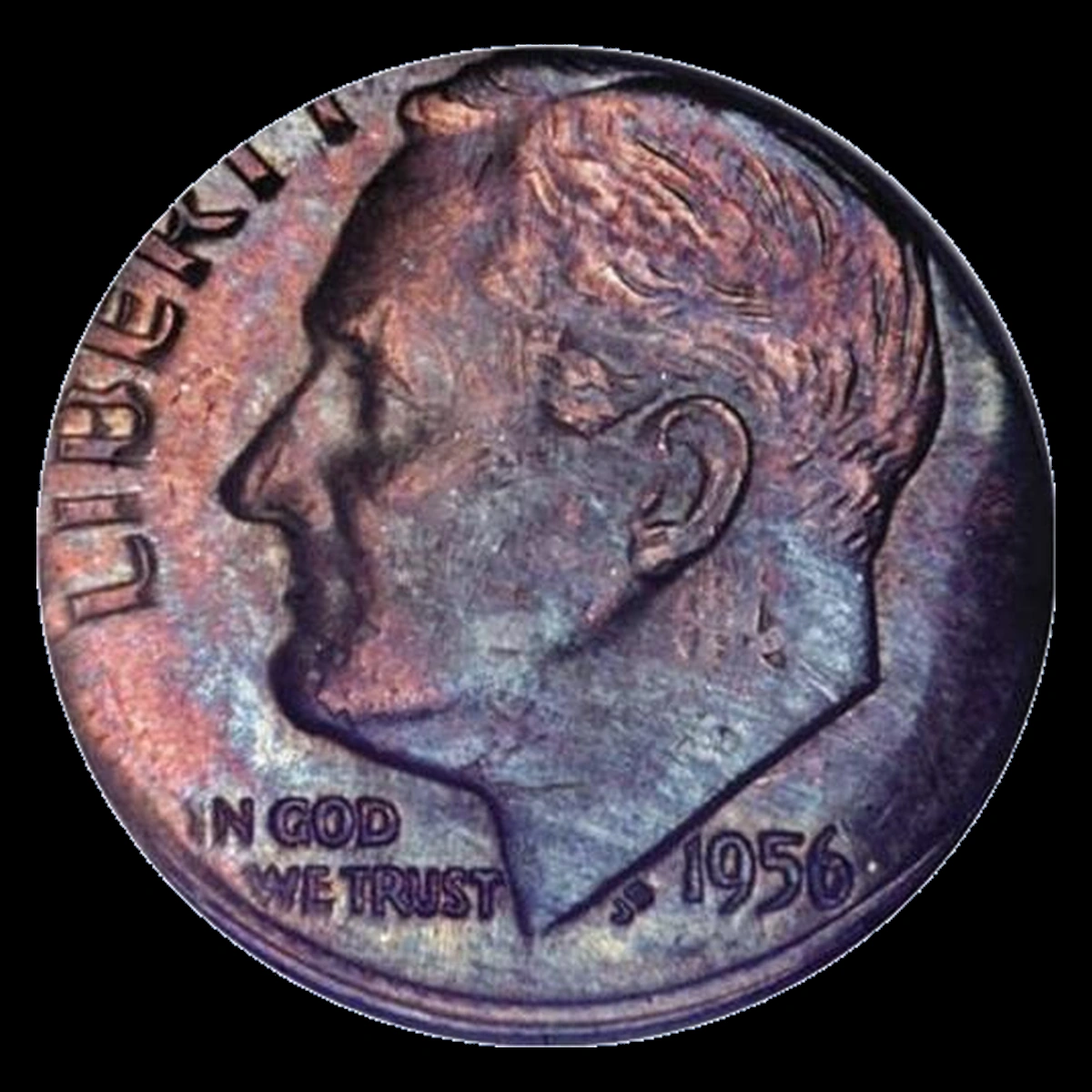 1956 Roosevelt Dime: Wrong Planchet