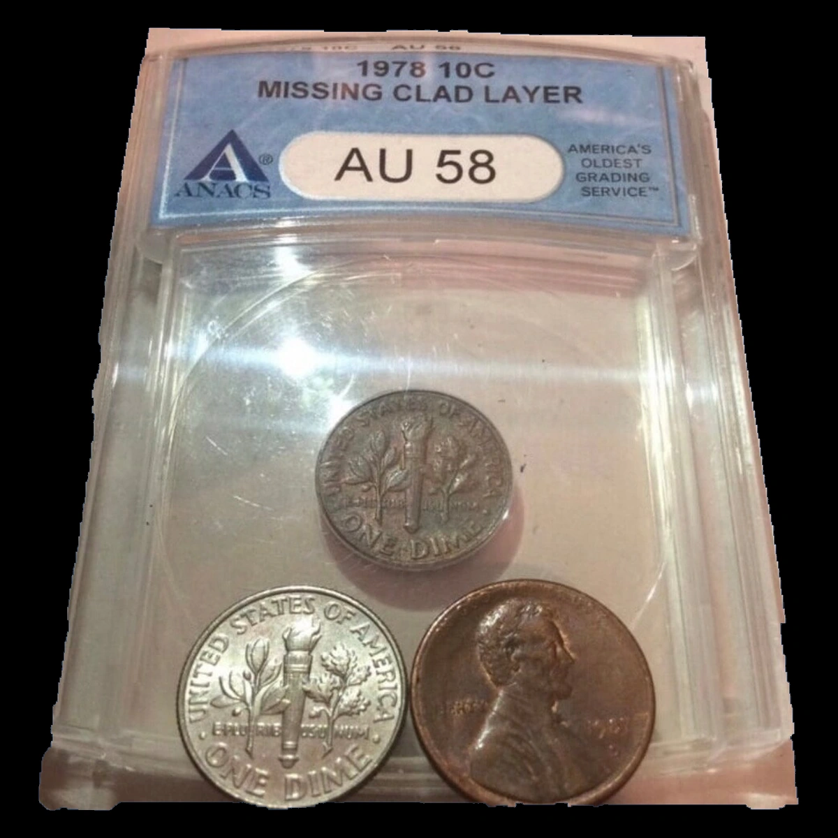 1978 Roosevelt Dime: Missing Clad Layer